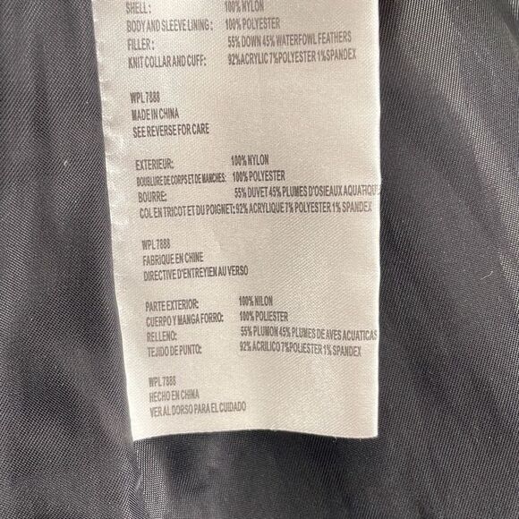 Michael Kors Jacket Woman Medium Black Puffer Coat Down Feather Warm Lightweight - Picture 10 of 12